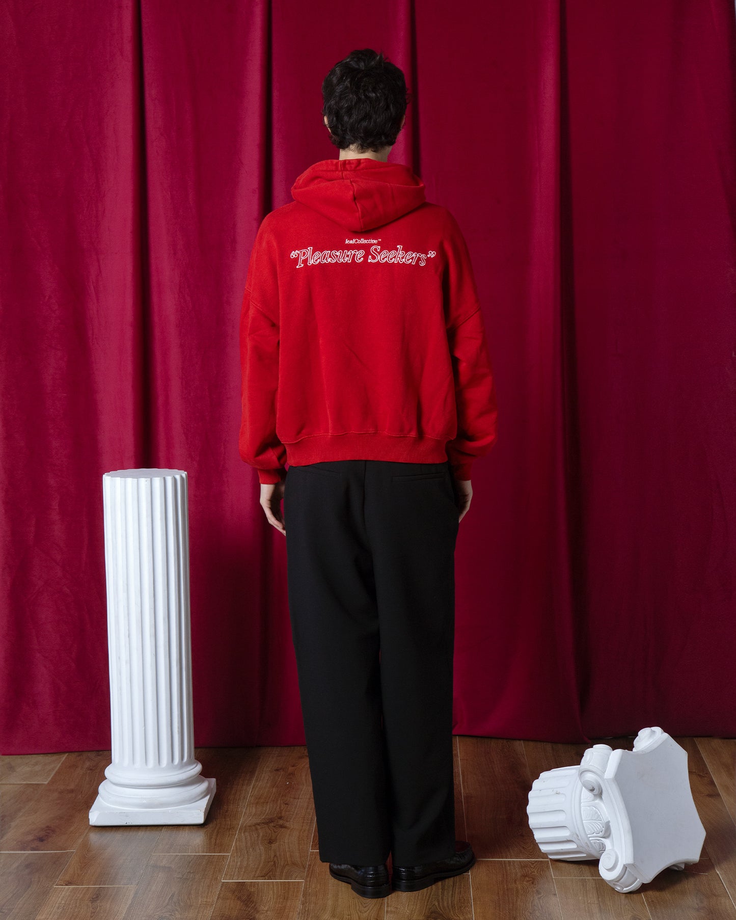 PLEASURE HOODIE ROSSO