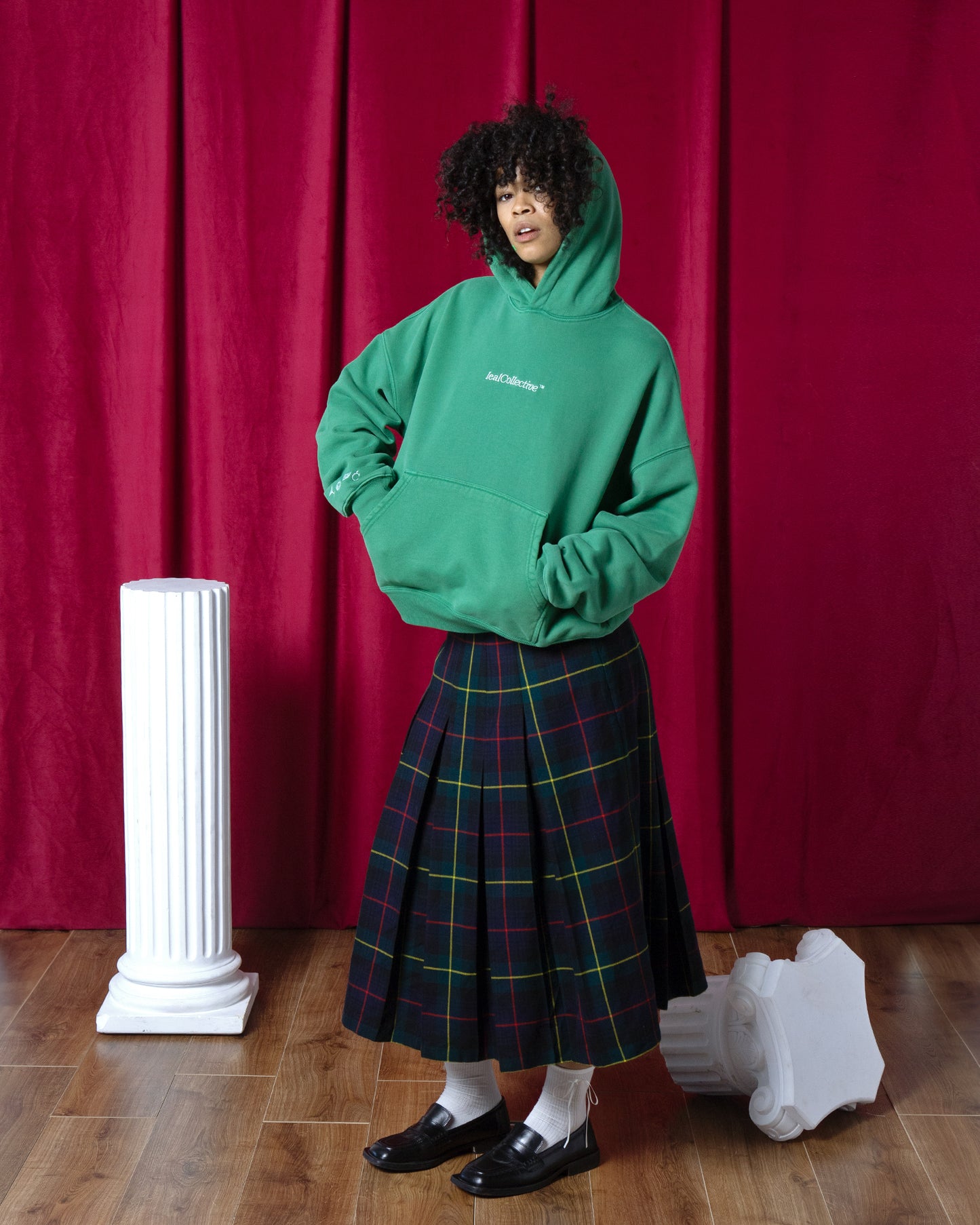 PLEASURE HOODIE EMERALD