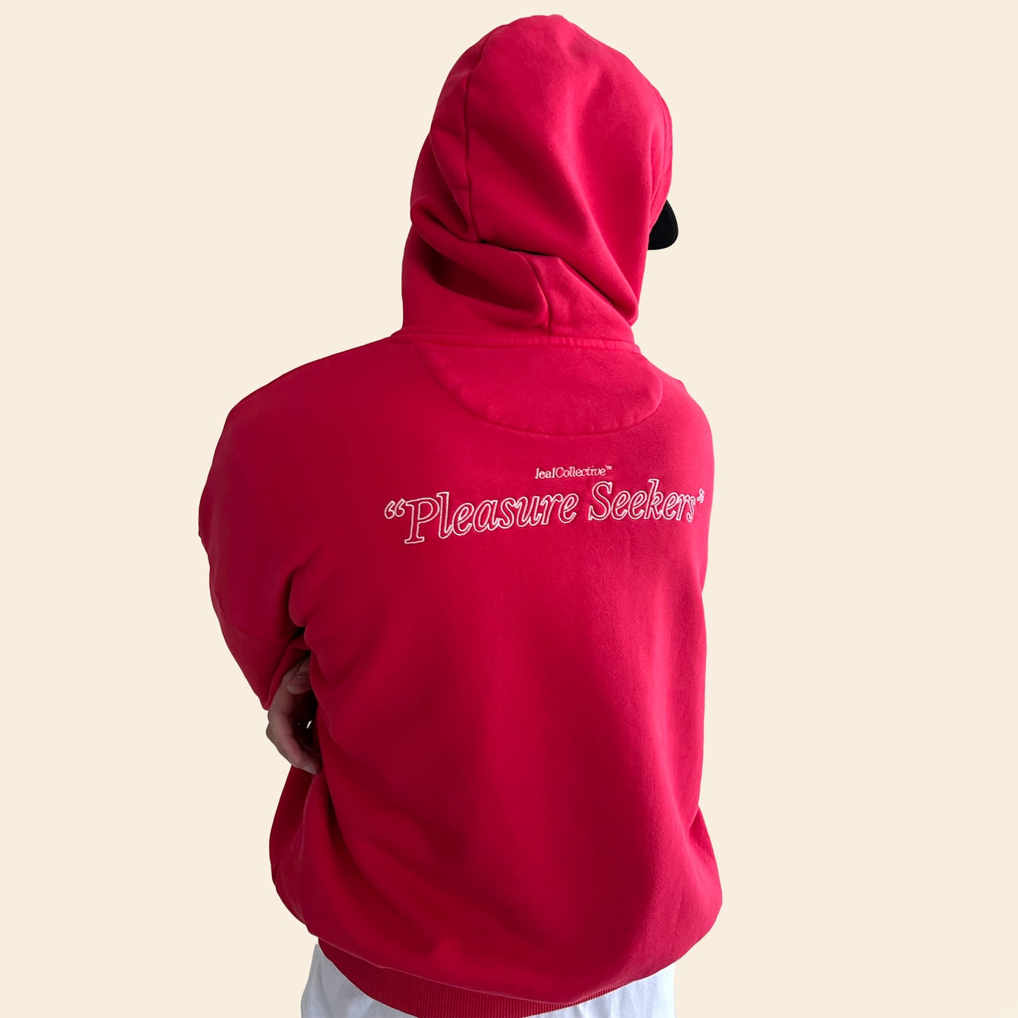 PLEASURE HOODIE ROSSO